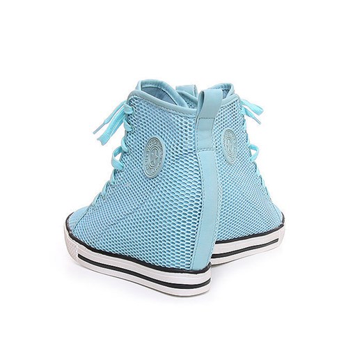 Ażurowe trampki sneakersy /G7-1 Q180 Sx321/ Niebieskie  niebieski 41 pantofelek24.pl
