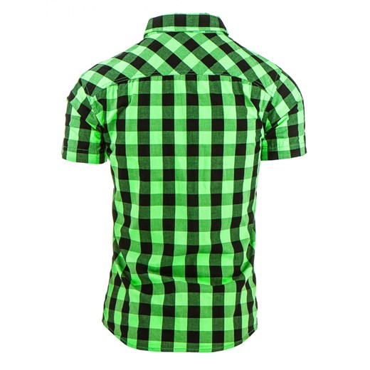 Koszula męska zielona (kx0656) zielony  M DSTREET