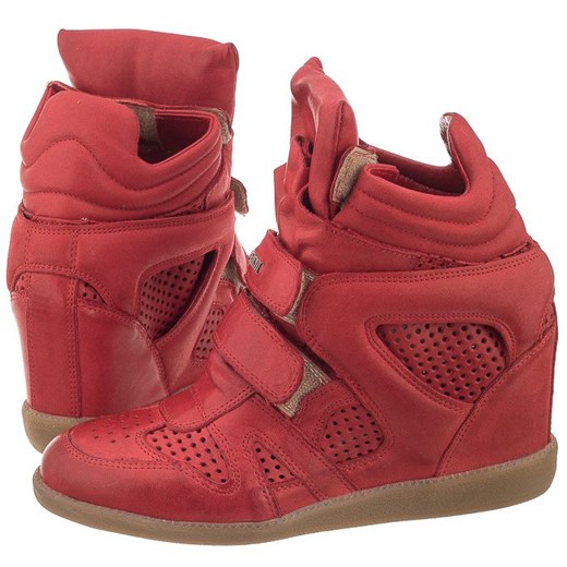 Sneakersy Carinii Czerwone Ażurowe B3400/M Rossa (CI116-d) Carinii czerwony 37  ButSklep.pl