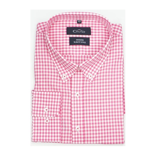 Koszula w różową kratkę CHIAO Thomas Waxx rozowy XXL 