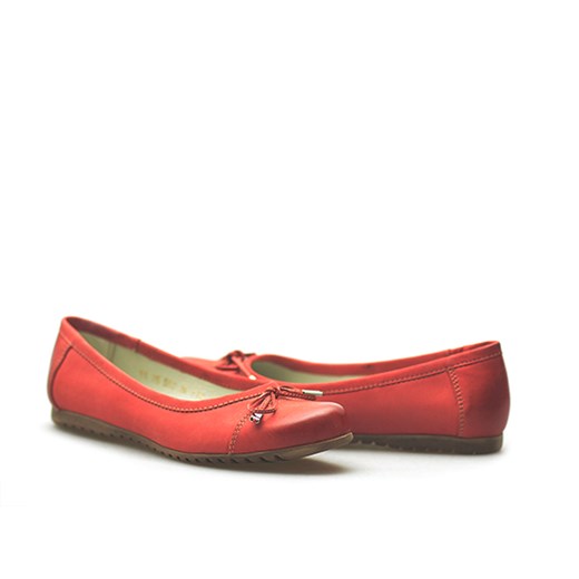 Baleriny Dolce Pietro 0867-061-04-01 Czerwone/Malina lico czerwony Arturo  Arturo-obuwie