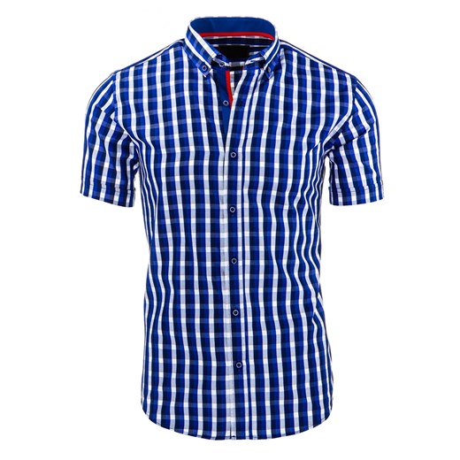 Koszula męska niebieska (kx0673)  niebieski XXL DSTREET
