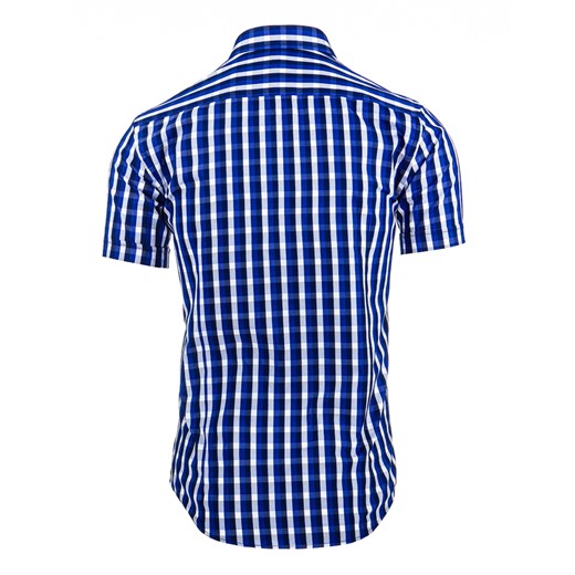 Koszula męska niebieska (kx0673) niebieski  XL DSTREET