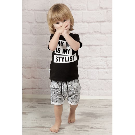 Spodenki BAGGY PRINT Ojtyty szary 122 kids.showroom.pl