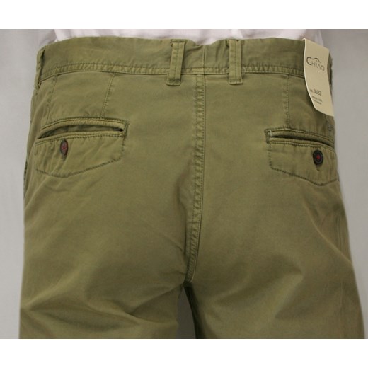 Modne spodnie typu chinos SPCHIAO15M101green Chiao zielony 38/34 okazja JegoSzafa.pl 