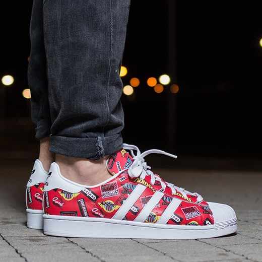 Buty męskie sneakersy adidas Originals Superstar Nigo AOP Allover Print S83388 Adidas Originals rozowy 42 2/3 sneakerstudio.pl wyprzedaż 