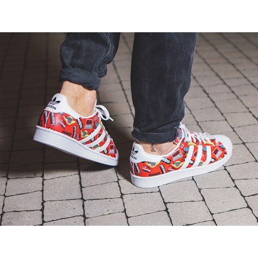Buty męskie sneakersy adidas Originals Superstar Nigo AOP Allover Print S83388 Adidas Originals szary 44 okazyjna cena sneakerstudio.pl 