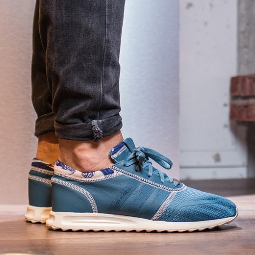 Buty męskie sneakersy adidas Los Angeles AQ5465 Adidas Originals niebieski 45 1/3 promocja sneakerstudio.pl