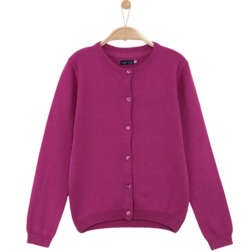 Sweter-kardigan dla dziewczynki fioletowy Endo 128 wyprzedaż endo.pl 
