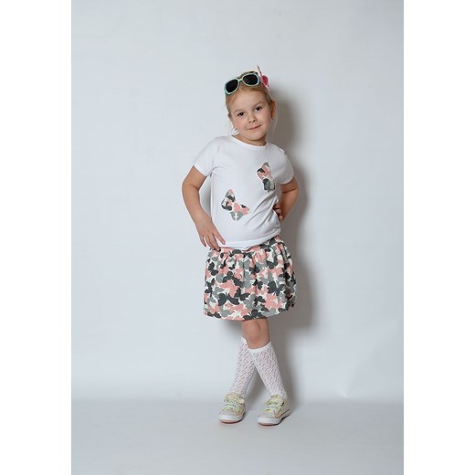 T-shirt BUTTERFLY bialy Honsiumisiu 98 kids.showroom.pl