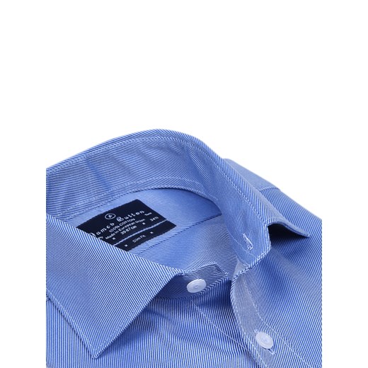 Deep Blue Two-Ply Cotton Luxury Twill Slim Fit Shirt