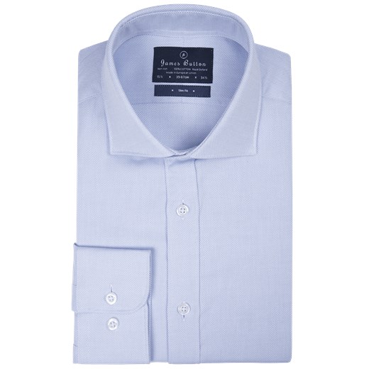 Plain Blue Royal Oxford Slim Fit Shirt