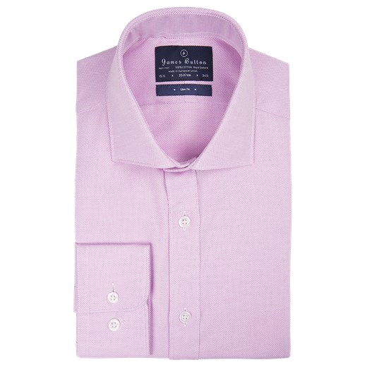 Plain Pink Royal Oxford Slim Fit Shirt