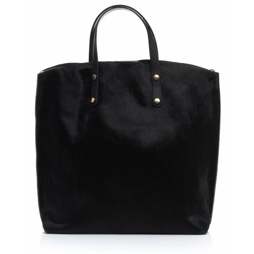 Torebka Skórzana Shopperbag z Kosmetyczką Czarna (kolory)