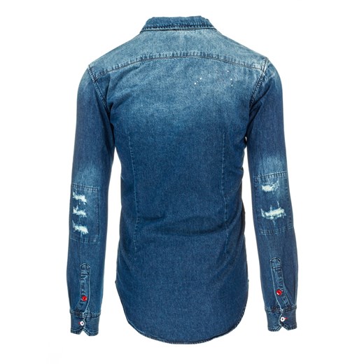 Koszula męska jeansowa (dx0975) Jeans  L DSTREET
