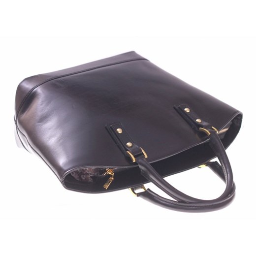 Bestseller Torebka skórzana typu Shopperbag Łódka Czarna (kolory) Genuine Leather szary  PaniTorbalska