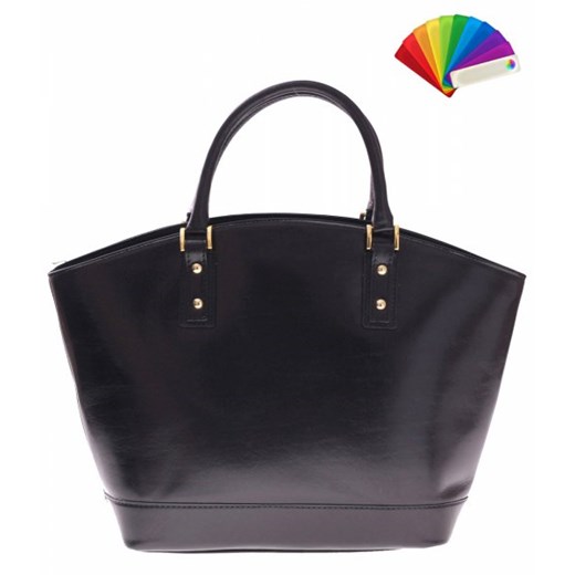 Bestseller Torebka skórzana typu Shopperbag Łódka Czarna (kolory) czarny Genuine Leather  PaniTorbalska