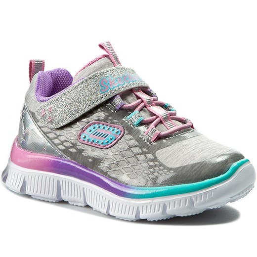 Półbuty SKECHERS - Sparktacular 81853N/SMLT Silver/Multi Skechers szary 24 eobuwie.pl