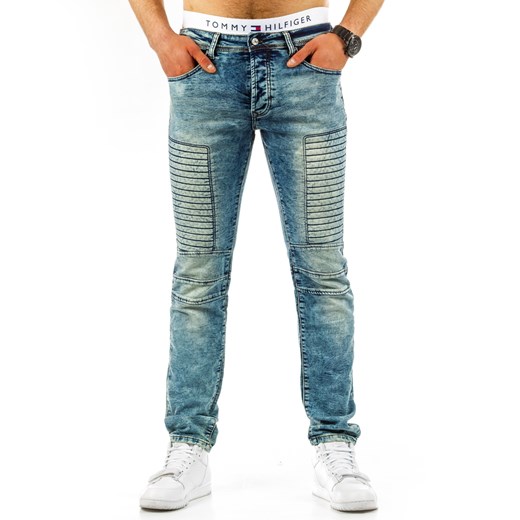 Spodnie jeansowe męskie (ux0657) Jeans szary s36 DSTREET