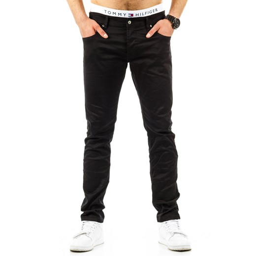 Spodnie jeansowe męskie czarne (ux0659)  czarny S33 DSTREET