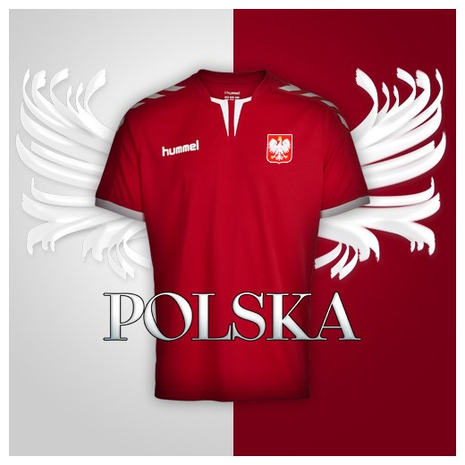 Koszulka Męska/Dziecięca - Polska Hummel Core 03-636P-3062 ( 140-152 )