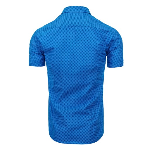 Koszula męska niebieska (kx0698) niebieski  XXL DSTREET
