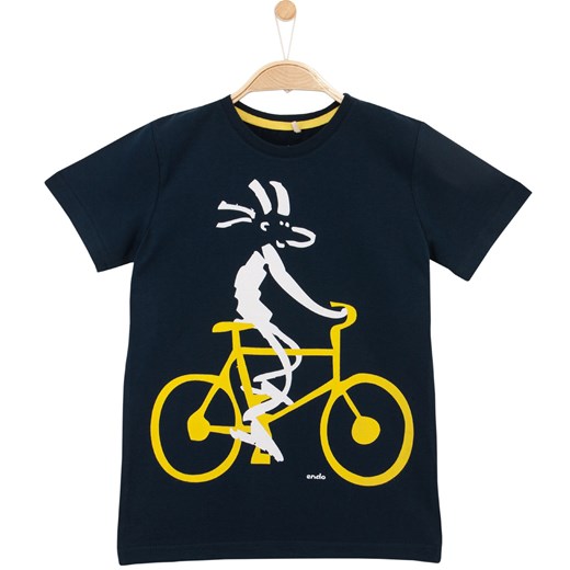 T-shirt dla chłopca czarny Endo 140 endo.pl
