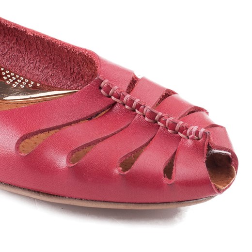 10009 Lemar czerwone baleriny skórzane czerwony Lemar 38 MILANDI.PL