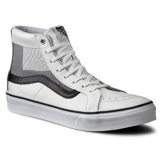 Sneakersy VANS - Sk8-Hi Slim Cutout VN0004KZISZ White/Black Vans szary 40.5 eobuwie.pl