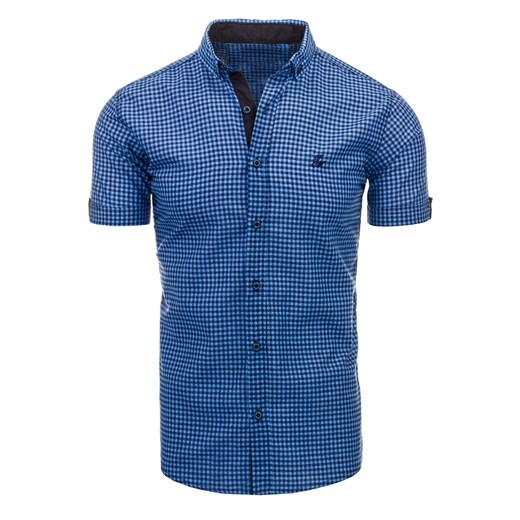 Koszula męska niebieska (kx0703) niebieski  L DSTREET