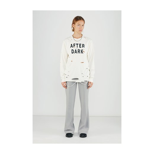After dark damage longsleeve in off-white bialy Misbhv XL Mustache