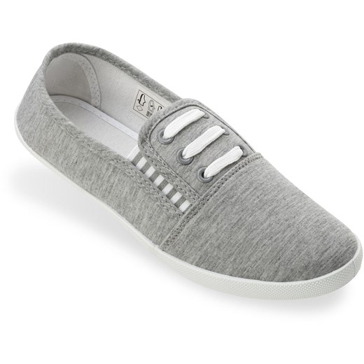 LEKKIE DAMSKIE TENISÓWKI MARYNARSKIE - SLIP ON - BIAŁY szary world-style.pl
