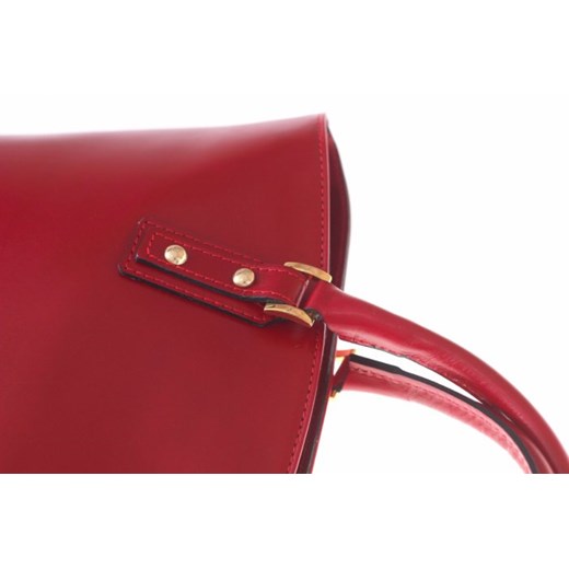Bestseller Torebka skórzana typu Shopperbag Łódka Czerwona (kolory) Genuine Leather   PaniTorbalska