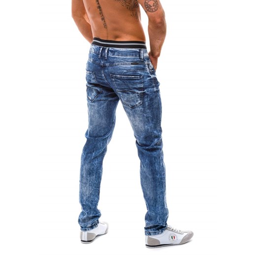 Granatowe spodnie jeansowe męskie Denley 4310 (8045)