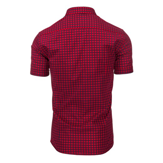 Koszula męska czerwona (kx0710) czerwony  XL DSTREET
