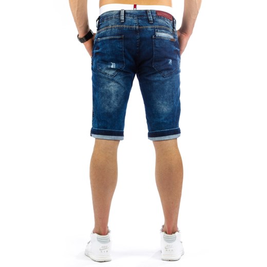 Spodenki jeansowe męskie (sx0222) granatowy Jeans s29 DSTREET