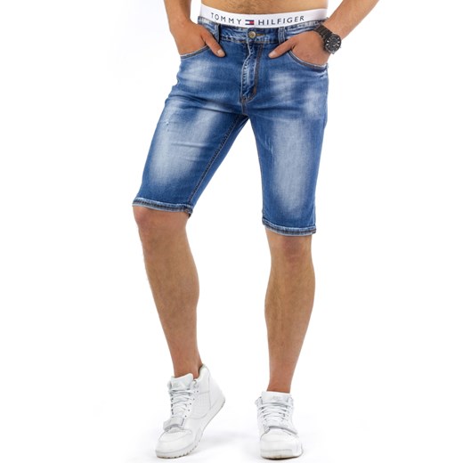 Spodenki jeansowe męskie (sx0233) bialy Jeans s36 DSTREET