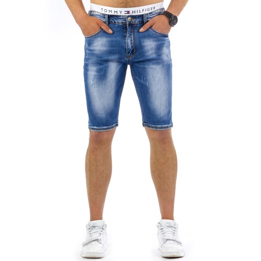 Spodenki jeansowe męskie (sx0233) Jeans niebieski s34 DSTREET