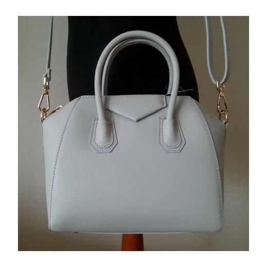 WYTWORNY KUFEREK a'la mini ANTIGONA GIVENCHY Jasnoszara Vera Pelle stylowagalanteria.com