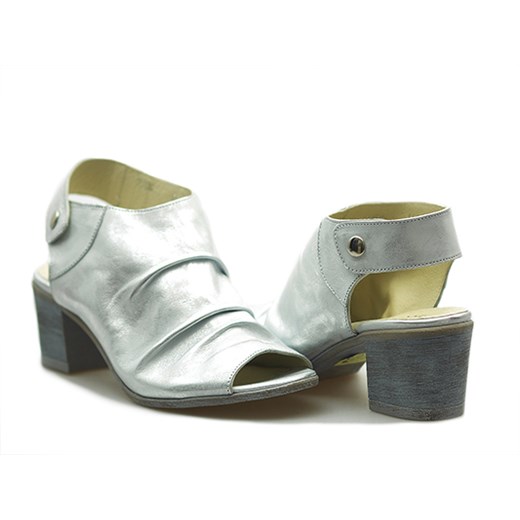 Sandały Ann-Mex 7204 00AA Białe srebro licowe Ann-Mex   Arturo-obuwie