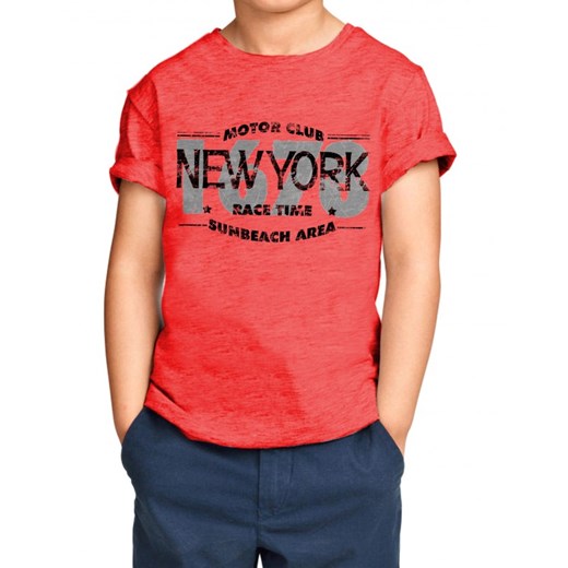 T-Shirt chłopięcy - różne kolory  rozowy 152 Moraj