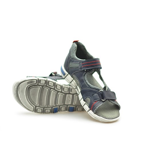 Sandałki dziecięce Kornecki 04760 Granatowe lico szary Kornecki  Arturo-obuwie
