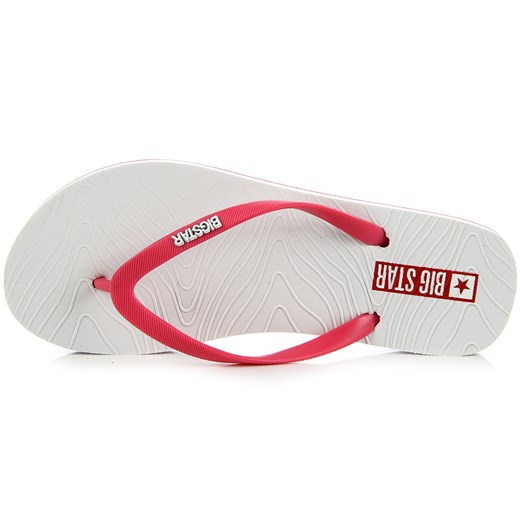 BIG STAR biało-różowe japonki klapki plaża basen Big Star  41 ButyRaj.pl