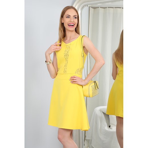 Sukienka Żółta 98970 zolty fasardi XL fasardi.com