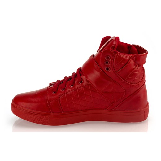 Sneakersy męskie GOV DENIM 008-2RD czerwone (zx0080)  czerwony 45 DSTREET