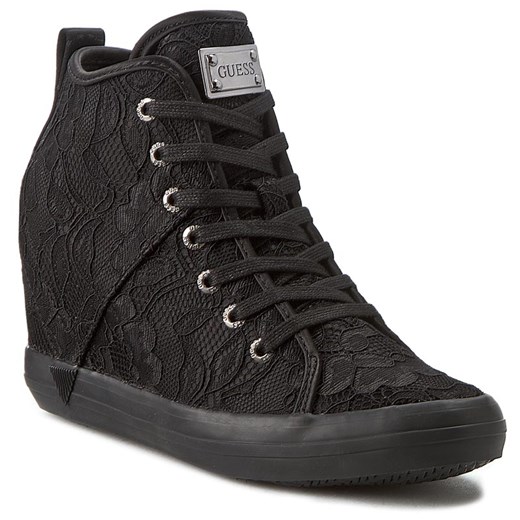 Sneakersy GUESS - Jill3 FLJIL3 SAT12 BLACK czarny Guess 38 eobuwie.pl