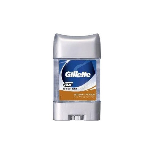 Gillette Gillette Men Deo Dezodorant antyperspiracyjny w żelu Storm Force 70ml 