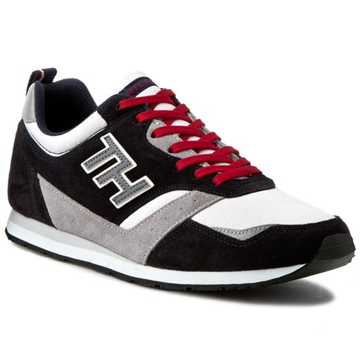 Sneakersy TOMMY HILFIGER - Adan 8C FM56820865 Midnight/White/Tango Red 100 czarny Tommy Hilfiger 46 eobuwie.pl