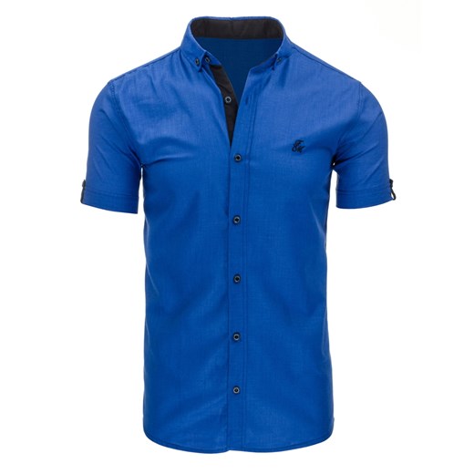 Koszula męska niebieska (kx0721) niebieski  XXL DSTREET
