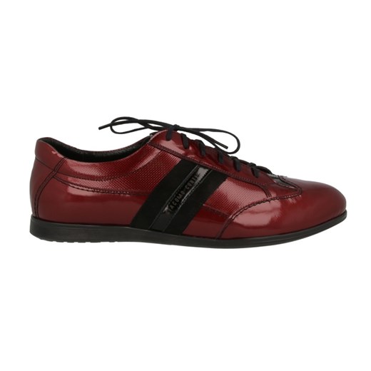 Bordowe sneakersy lakierowane Giacomo Conti SP-103